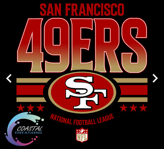 Striped 49ers-Red DTF