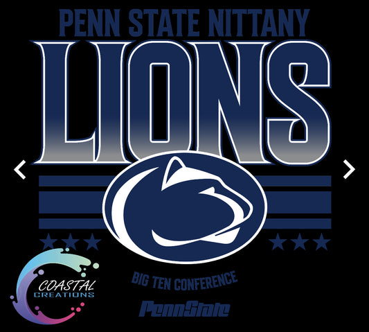 Striped Penn State-Navy DTF