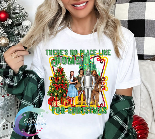 Wizard Of Oz There’s No Place Like Home For Christmas DTF