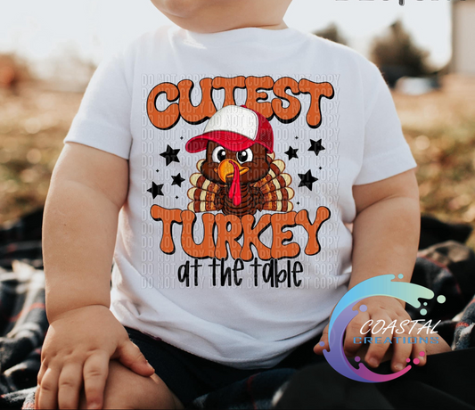 Boy Cutest Turkey DTF