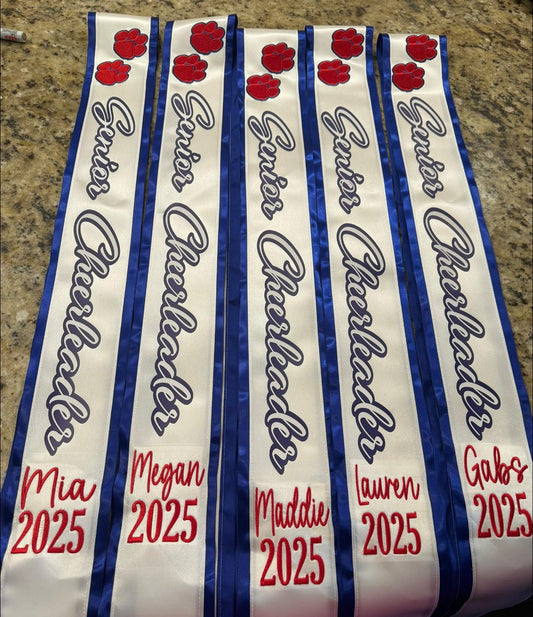 Custom Senior Sash